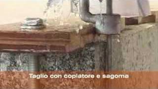 Diamond wire saw  Segatrice a filo diamantato [upl. by Einahpet]