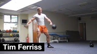 RKC Snatch Test  86 Reps in 5 Minutes 24kg  Tim Ferriss [upl. by Kiele513]