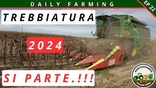 TREBBIATURA GIRASOLE DA SEME  TRATTAMENTO CIMICE NELLA SOIA  DAILY FARMING 22 [upl. by Leuqar]