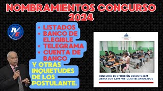 Avances concurso de oposición docente 2024 respondiendo a las mayores inquietudes [upl. by Nirrok]