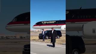 Trump and Trumps plane everywhere go many people for him [upl. by Nohj]