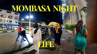 Mombasa Nightlife Uncovered Walking the Vibrant Streets After Dark [upl. by Aicekal]