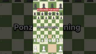 Ponziani Opening for White chess trending reels [upl. by Netsua711]