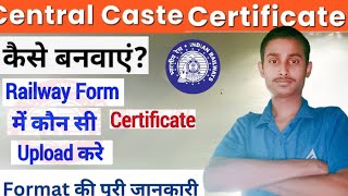 Central level ki ka certificate kaise banaen  Central level certificateCentral job ke liye2024 [upl. by Garbers]