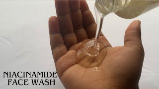 How To Make Niacinamide Face Gel Cleanser To Clear Dark Spots  formula for beginners [upl. by Anerahs108]