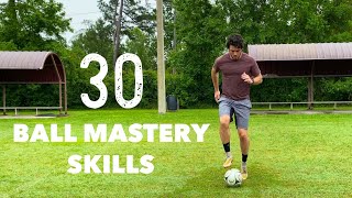 30 Ball Mastery  Coerver Drills You Can Do At Home From Easiest to Hardest [upl. by Drof]