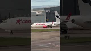 Corendon 737 At Manchester Airport [upl. by Thorr]