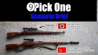 Enemy At the Gates WW2 Snipers  Mosin vs Kar98k  quotPick Onequot Scenario Brief Ep7 [upl. by Anya]