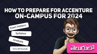 Accenture Test Pattern  Syllabus for 2024  How to Prepare for Accenture Campus Placement 2024 [upl. by Akcemat852]