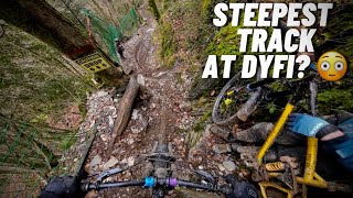 DYFI BIKE PARKS “GULLY OF DOOM” TRAIL IS NUTS PRO LINE [upl. by Giardap249]