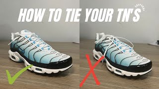 5 DIFFERENT WAYS to tie your Nike TN’s in 5 MINUTES Airmax Plus [upl. by Koenig994]