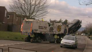 Roadworks by Grovesend Road roundabout [upl. by Hecklau9]