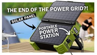 Browey Portable Power Station with 30w Solar Panel Unboxing amp Review  C600 Solar Generator Backup [upl. by Gelasius]