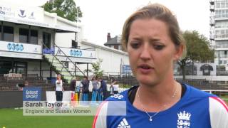 Sarah Taylor inspires budding female cricketers [upl. by Annid]