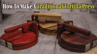 How To Make A Traditional Wooden Tortilla Press [upl. by Moht4]