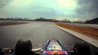 Korean Grand Prix Circuit  First laps in Red Bull Racing F1 Car [upl. by Kruger]