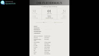 Die Fledermaus Wiener Staatsoper Paulik 01 Januar 1975 [upl. by Moody508]