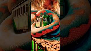 Nature Talk Exploration  Giant Python  Train shorts art snake ai travel beastsandwheels [upl. by Enyawal]