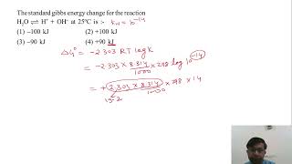 the standard gibbs energy change [upl. by Yenolem]