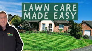 5 SIMPLE steps to a PERFECT lawn  lawn care for beginners [upl. by Greabe977]