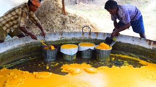 Jaggery Production Process  Traditional Jaggery Making Process [upl. by Otilegna]