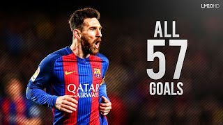 Lionel Messi ● All 57 Goals in 20162017 Season HD [upl. by Mintz754]