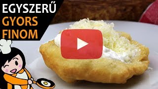 Lángos  Recept Videók [upl. by Denoting67]