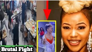 Zandie Khumalo Drags Zanele Mbokazis Niece Out Of Restaurant amp Gets Her Well Beaten As She Attempts [upl. by Bethesde]