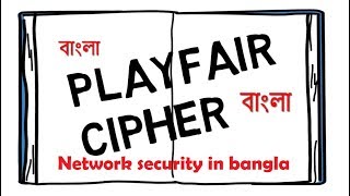 Playfair Cipher  Network Security in Bangla  How to convert Plaintext into Cipher text in bangla [upl. by Vlada]