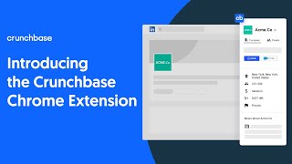 Crunchbase Chrome Extension [upl. by Ecinereb]