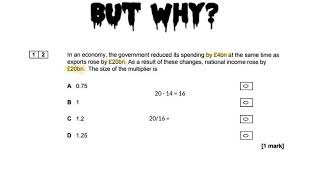 AQA Macroeconomics Multiplier Effect Example [upl. by Alphonse]