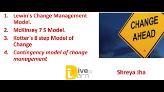 UGC NET MANAGEMENT II Organizational Change Models Part 1 [upl. by Biagio]