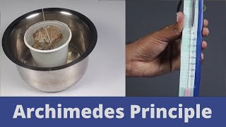 Archimedes Principle  Class 9 Science Lab Experiment [upl. by Swaine]