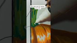 🎃Drawing Jack OLantern Using Only Markers🖤 halloween pumpkin art shorts [upl. by Tosch]