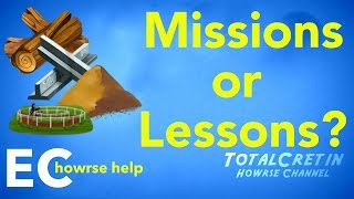 Missions or Lessons  EC Howrse Help [upl. by Ahsiri]