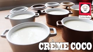 Recette facile et rapide crème dessert noix de coco Thermomix TM5 [upl. by Eillat]