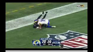 Damarcus Robinson insane overtime one hand catch [upl. by Godfree916]