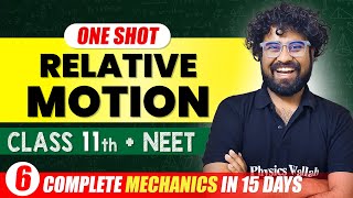 RELATIVE MOTION  Complete Chapter in One Video  ConceptsPYQs  Class 11th NEET [upl. by Agn795]