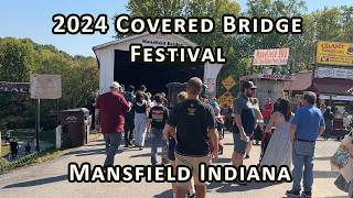 2024 Covered Bridge Festival  Mansfield Indiana [upl. by Prent]