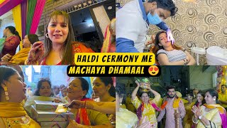 Haldi Ceremony Par Dulhe ke Kapde Utaar diye 🤣  Shadi ki Tyari 😍  Sneha Sachdeva [upl. by Joletta]