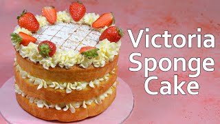 How to make a Victoria Sponge Cake  Full recipe [upl. by Sebastiano]