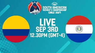 LIVE  Colombia v Paraguay  FIBA South American Womens Championship 2024 [upl. by Oskar]