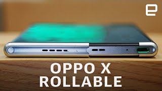 Oppo X 2021 rollable phone handson [upl. by Wenn]