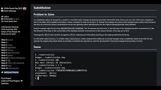 Harvard CS 50 Week 2  PSET 2  Substitution  Solution [upl. by Aduhey]