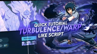 TURBULENCEWARP LIKE SCRIPT  QUICK TUTORIAL ALIGHT MOTION [upl. by Josie]