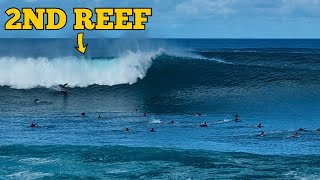 2nd Reef Bombs Mow Down the Lineup  PIPELINE [upl. by Zarah]