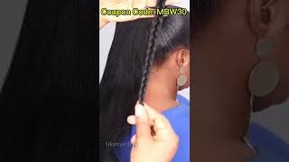 😍Stunning｜Braided Ponytail Tutorial On Short Natural Hair｜Beginner Friendly Hairstyle mybraidedwig [upl. by Leirbma786]