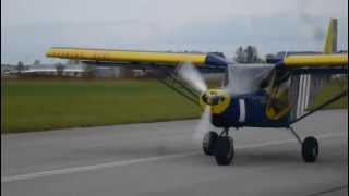 Flying the Sensenich 3blade composite propeller on the Rotax 912 ULS on a Zenith STOL CH 701 [upl. by Alletniuq]