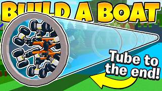 999999 FT tube to the end In Build a Boat [upl. by Lela]