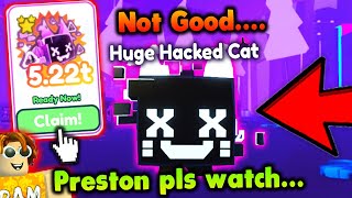 The Problem with The Huge Hacked Cat in Pet Simulator XRoblox [upl. by Viens]